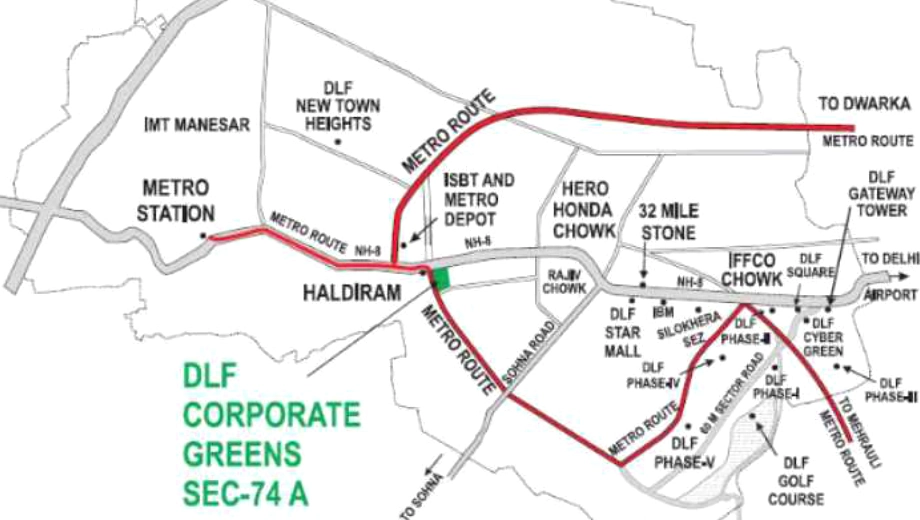 Master Plan of DLF Corporate Greens in Sector 74A, Gurgaon - Image 337896