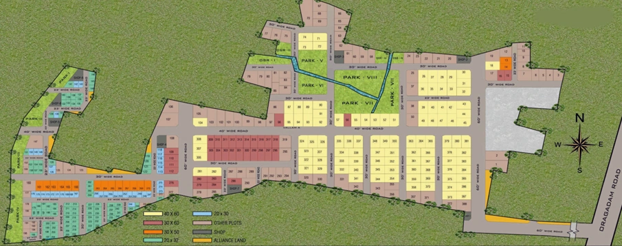 Master Plan of Alliance Villa Belvedere in Oragadam, Chennai - Image 337992