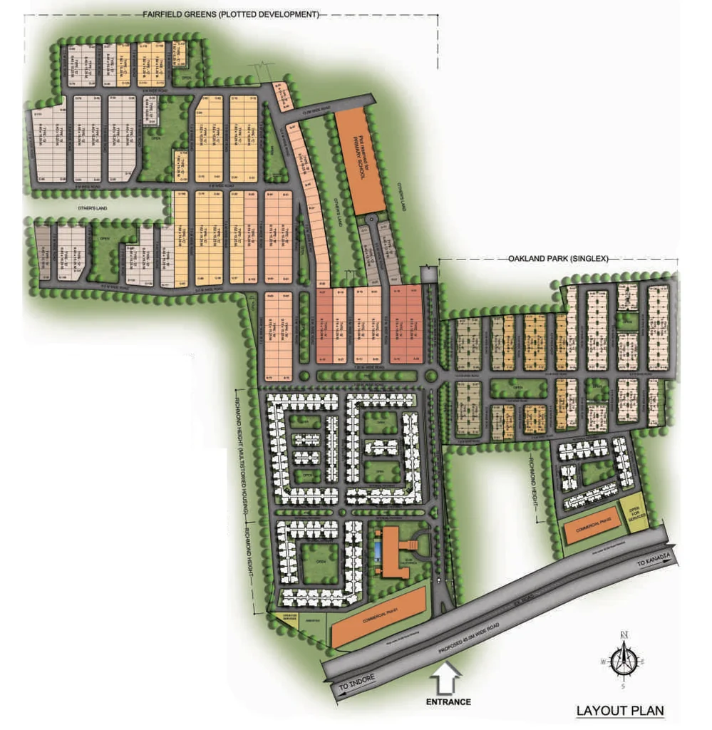 Master Plan of Barod Avila Meadows - Residential in Arandia, Indore - Image 338045
