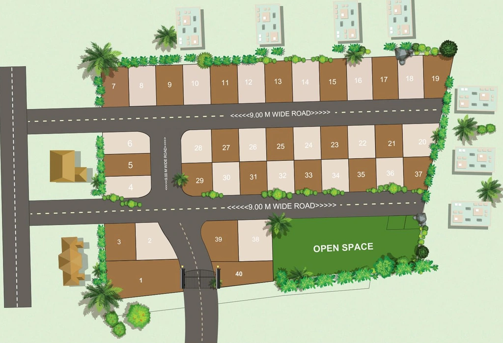 Master Plan of Privara Vihar 9 in Koradi Road, Nagpur - Image 338569