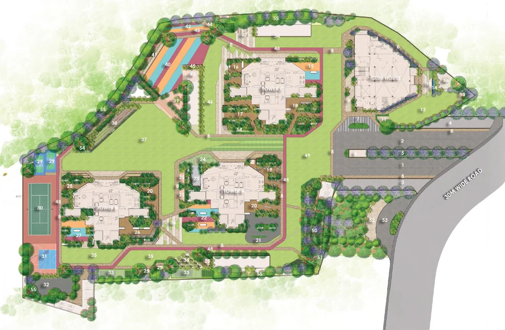 Master Plan of Encanto by Lansum & MK Realty in Puppalaguda, Hyderabad - Image 338609