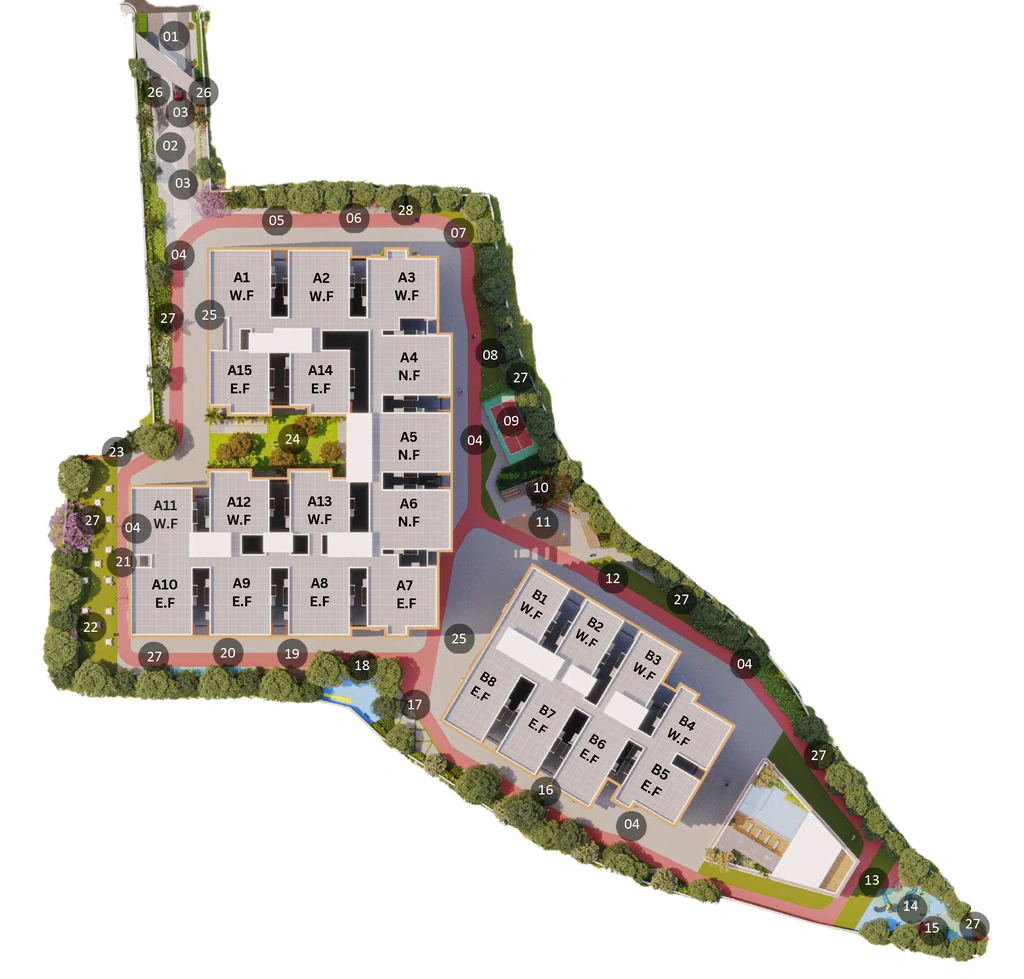 Master Plan of Vaishno Sapphire in Kollur, Hyderabad - Image 338625