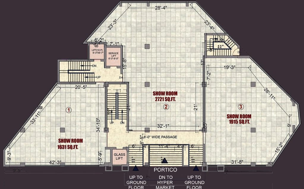 Floor Plan of Commercial Balaji Orchid in Hehal, Ranchi - Image 338658