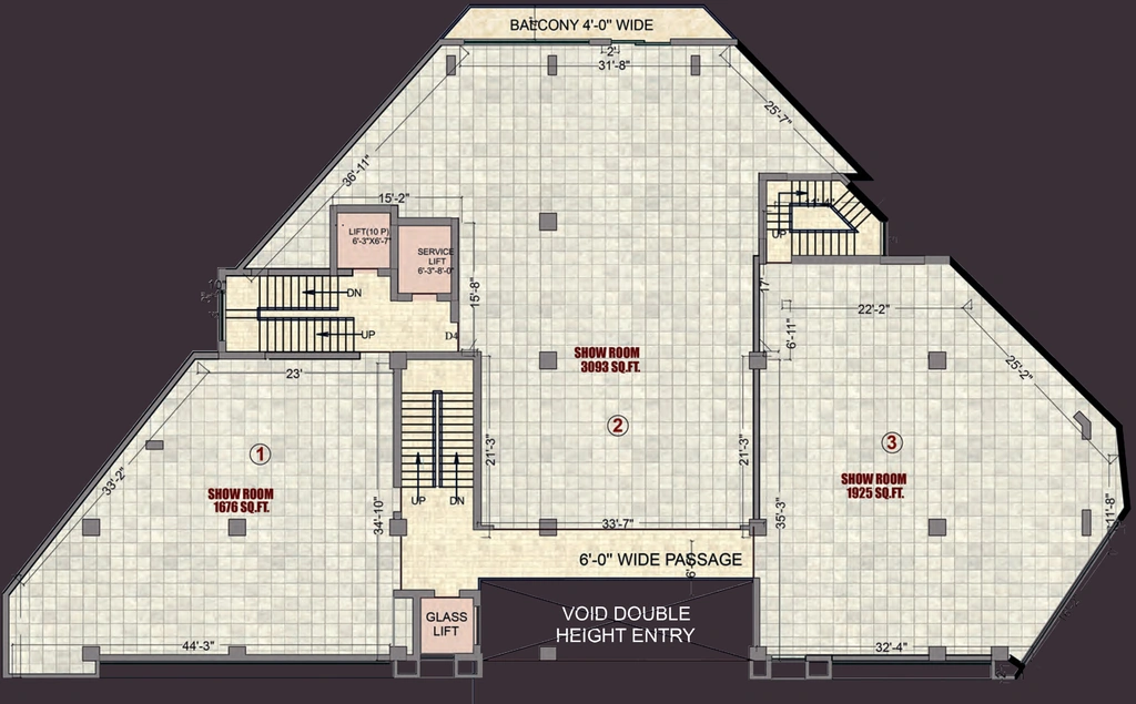 Floor Plan of Commercial Balaji Orchid in Hehal, Ranchi - Image 338659