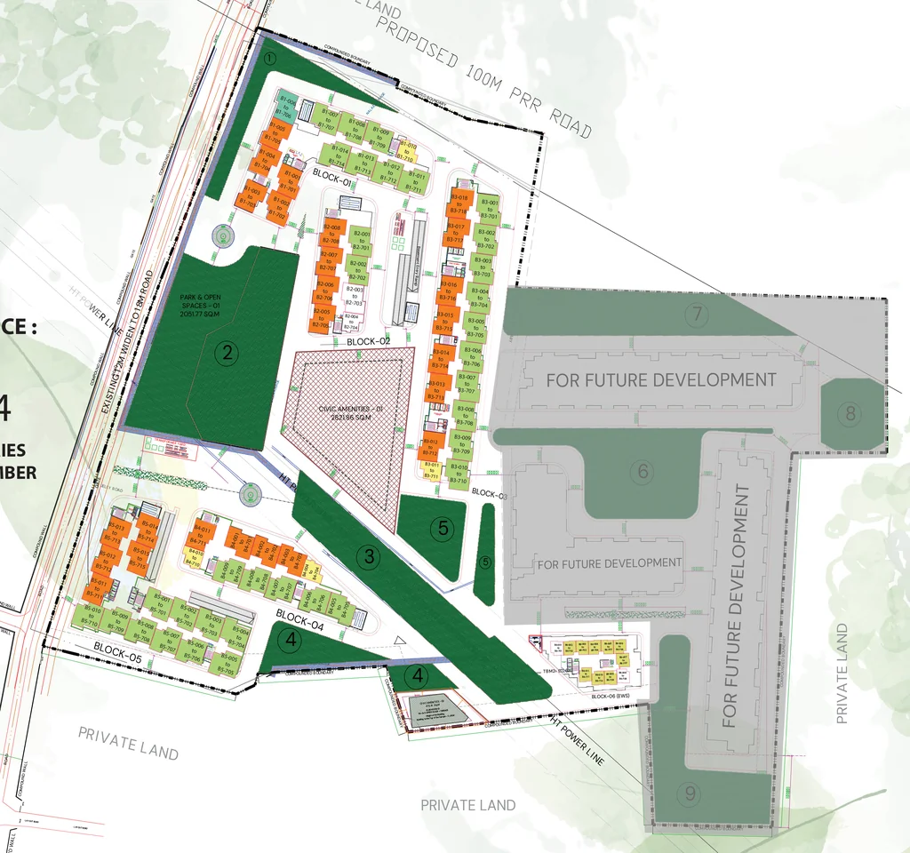 Master Plan of Bren Park City in Hulimangala, Bangalore - Image 338690