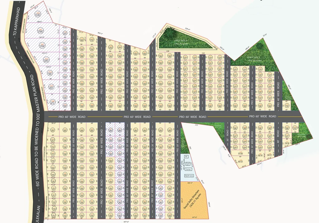 Master Plan of Grupe Foxconn Estates in Adibatla, Hyderabad - Image 338741