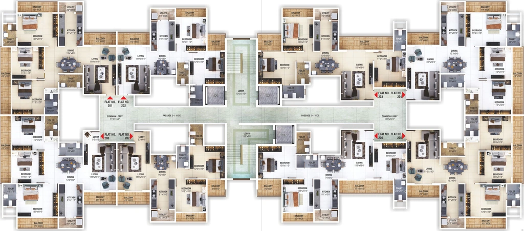 Floor Plan of Golden Signature in Besa, Nagpur - Image 338758