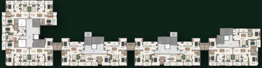 Floor Plan of Mohidin Mirage in Sancoale, Goa - Image 338883