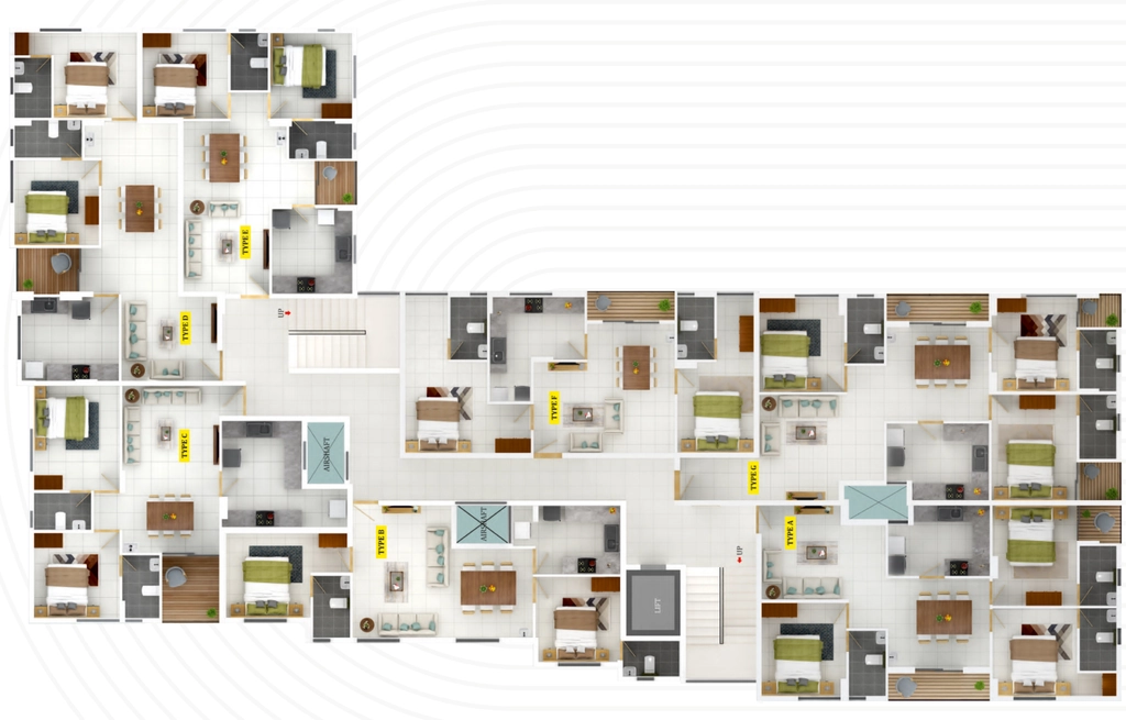 Floor Plan of Dream Flower Leyenda in Ernakulam, Kochi - Image 339017