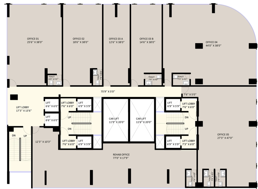 Floor Plan of Commercial Pinal Pramukh Krupa in Mulund West, Mumbai - Image 339094