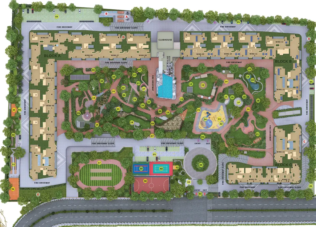 Master Plan of Sattva Vasanta Skye in Devanahalli, Bangalore - Image 339185