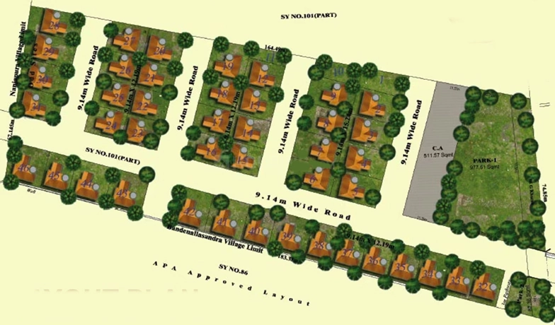 Master Plan of Celebrity Harmony in Electronic City, Bangalore - Image 339226