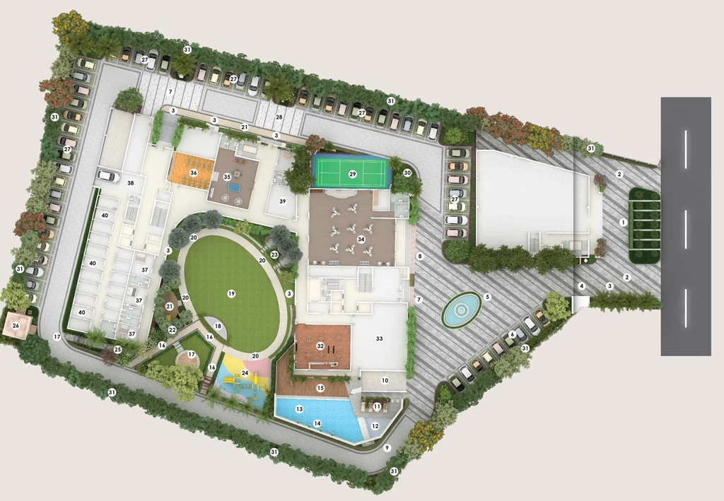 Master Plan of Minu Signature Homes in Bariatu, Ranchi - Image 339268