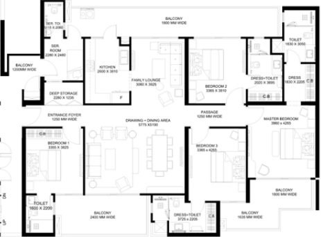 4 BHK Flat in Ira Trump Towers in Kokapet, Hyderabad - Image 882634