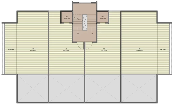 Floor Plan of Vaastu Cuboid Urban Trade Centre in College Road, Nashik - Image 339487