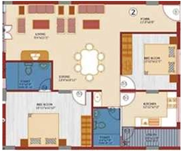 2 BHK Flat in Keerthi Signature in Whitefield, Bangalore - Image 882726