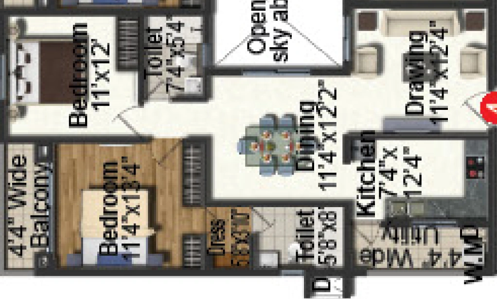 2 BHK Flat in Pavani Sarovar Phase 1 in Whitefield, Bangalore - Image 882770