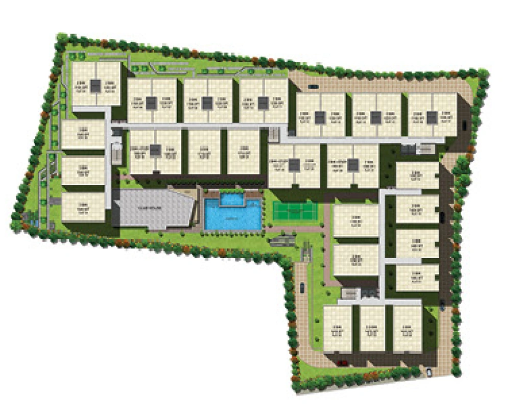 Master Plan of Pavani Sarovar Phase 1 in Whitefield, Bangalore - Image 339592