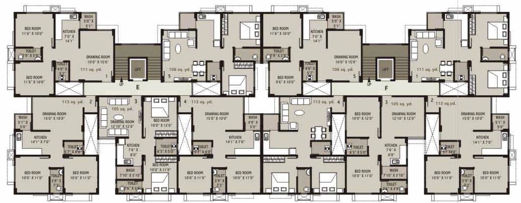 Floor Plan of Sangani Platinum in Narolgam, Ahmedabad - Image 339729