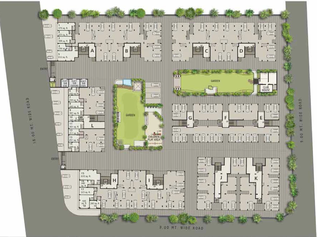 Master Plan of Sangani Platinum in Narolgam, Ahmedabad - Image 339728