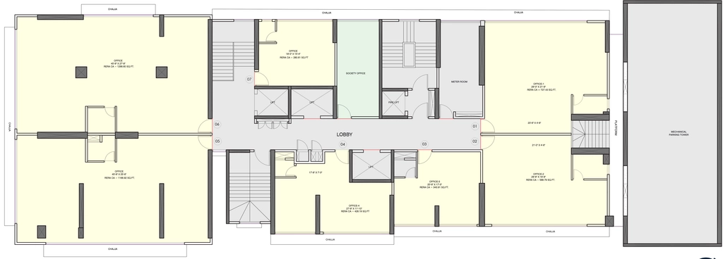 Floor Plan of Commercial CKV Signature Residences in Mulund East, Mumbai - Image 339787