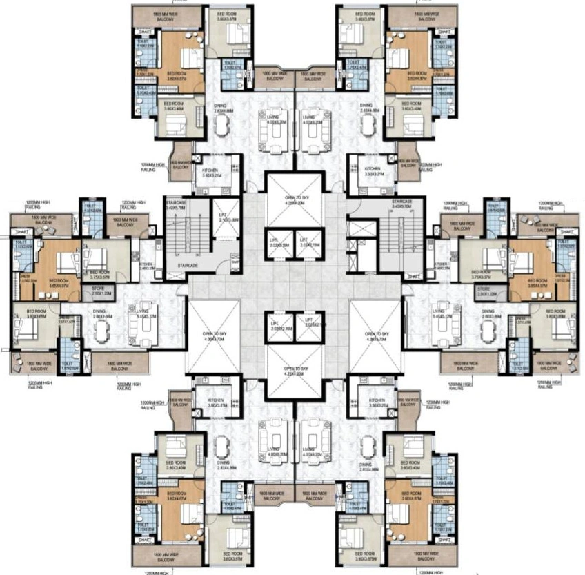 Floor Plan of NBCC Aspire Leisure Valley in Techzone 4, Greater Noida - Image 339826