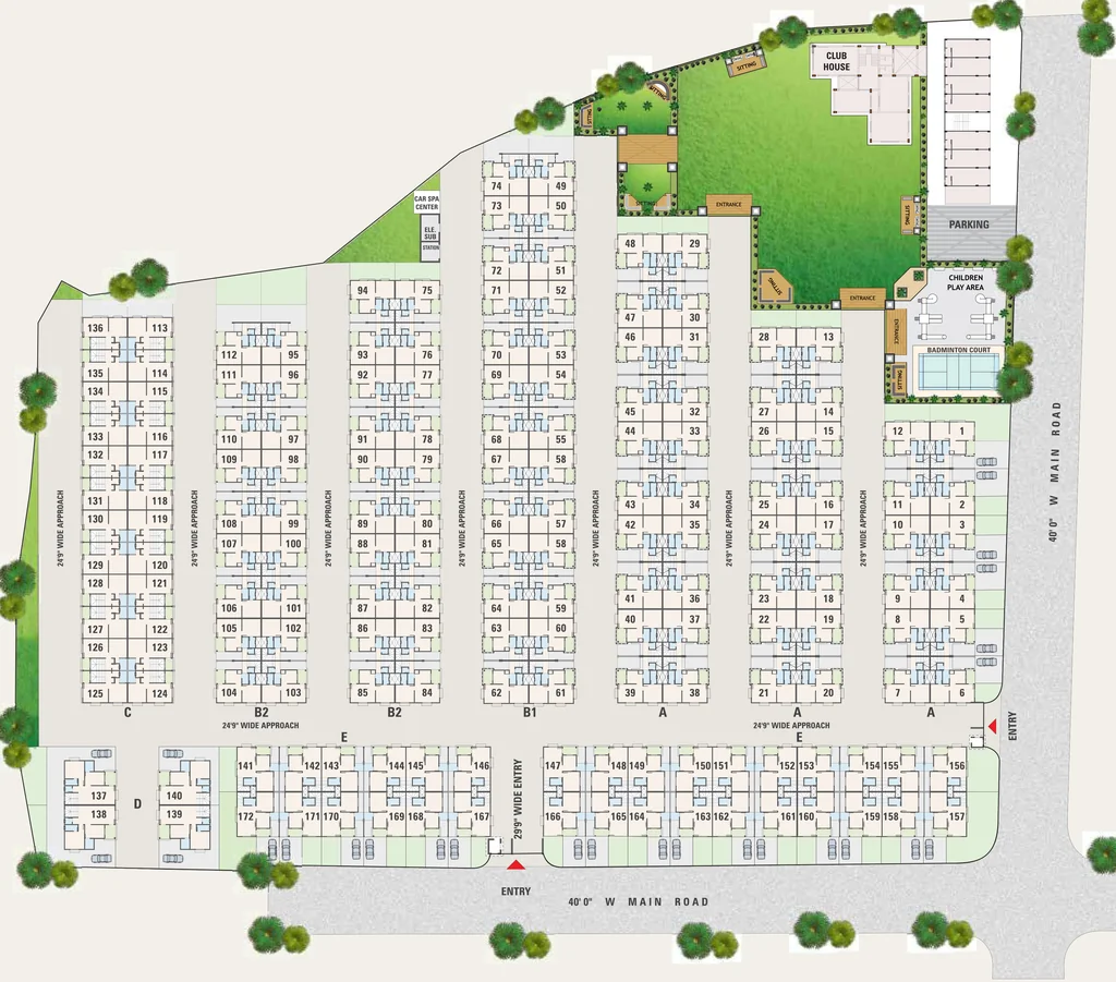 Master Plan of Sangani Upvan Bungalows in Narol, Ahmedabad - Image 339912