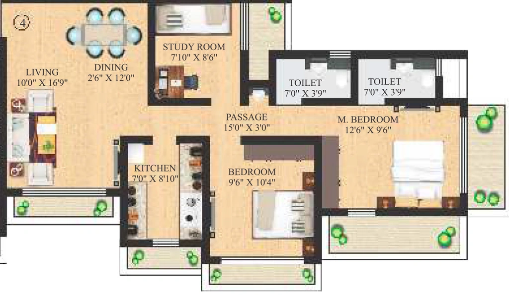 2.5 BHK Flat in Neminath Luxeria in Andheri West, Mumbai - Image 883115