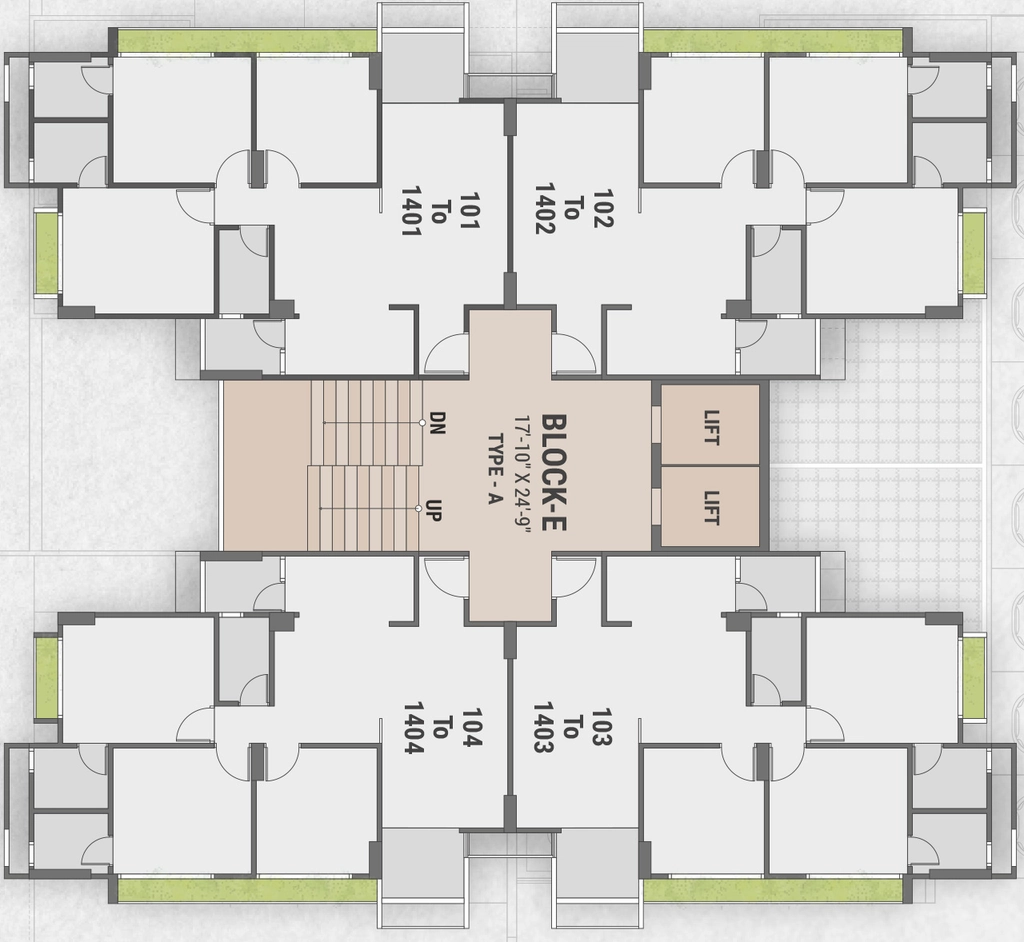 Floor Plan of Rang Seattle Sky in Sarkhej, Ahmedabad - Image 340217
