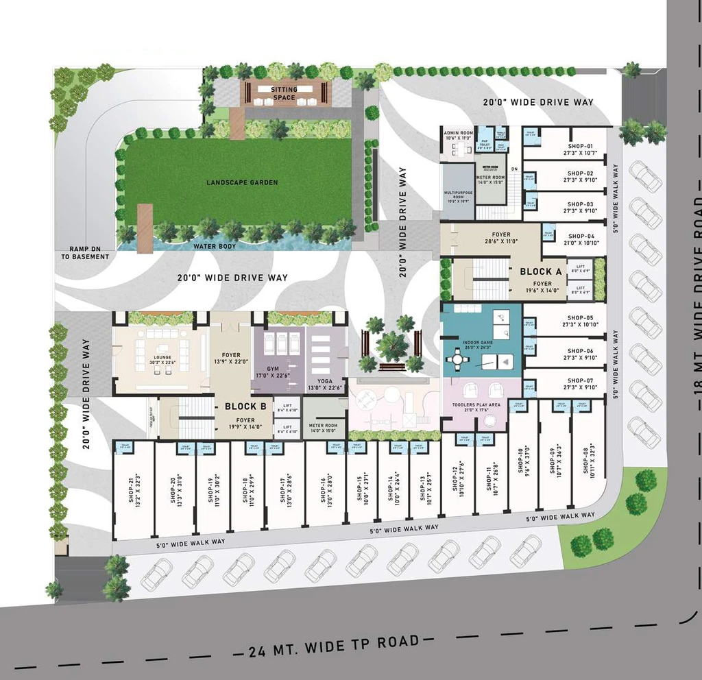 Master Plan of Shashvat Symphony in Vaishnodevi Circle, Ahmedabad - Image 340267