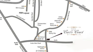 Location of Vandana Earls Court - Image 340740