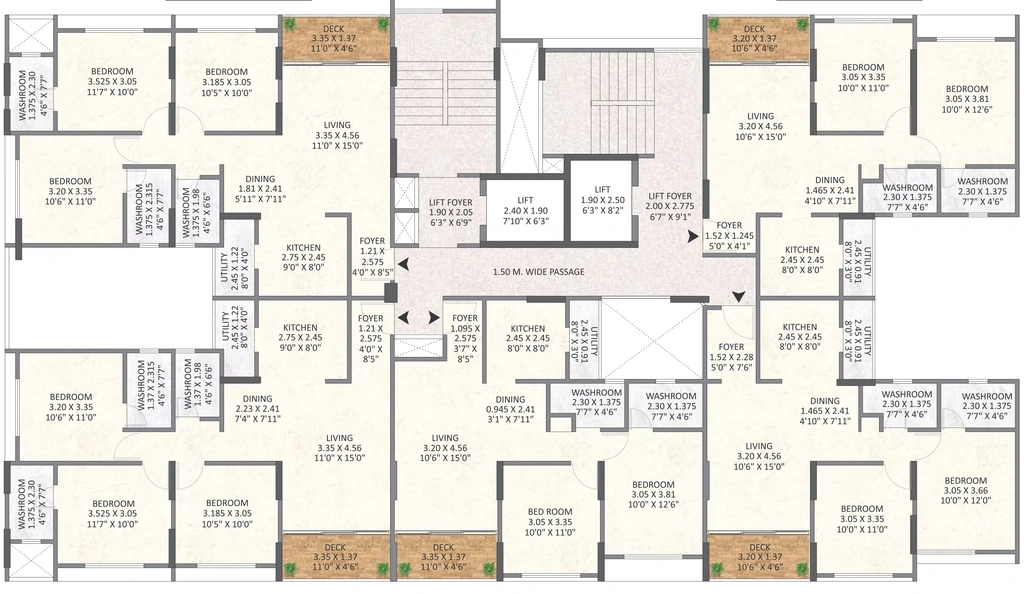 Floor Plan of Esbee Azura in Keshav Nagar, Pune - Image 340859