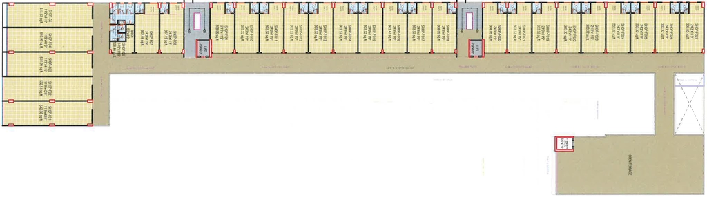 Floor Plan of Gamara Capital in South Bopal, Ahmedabad - Image 340909