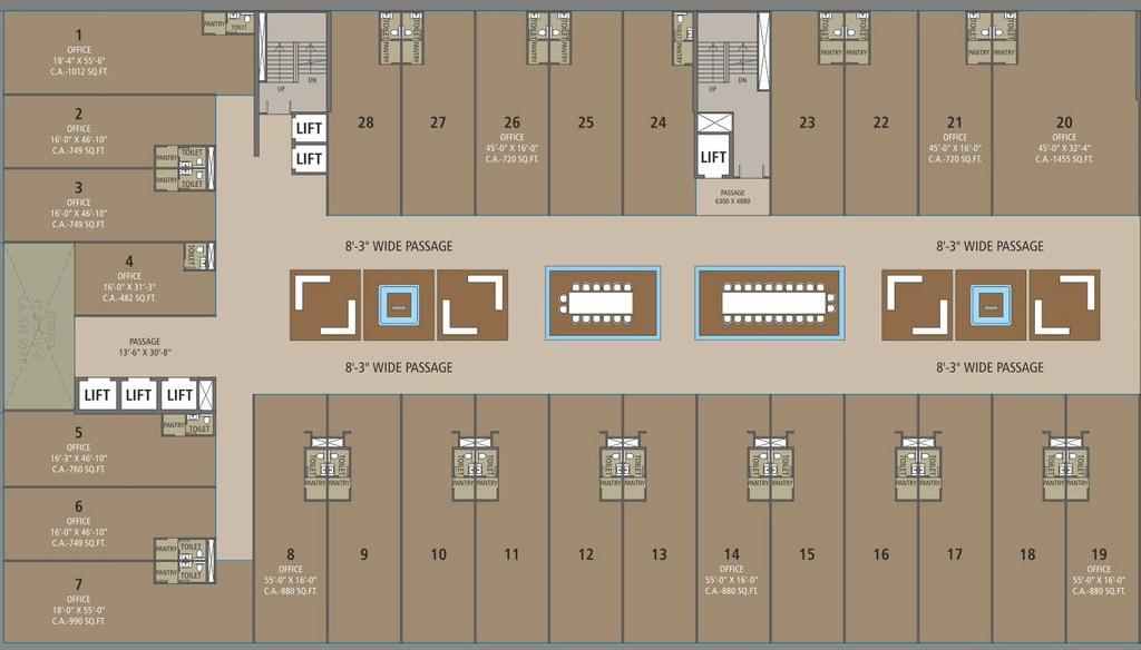 Floor Plan of Homeland City in Piplod, Surat - Image 340936
