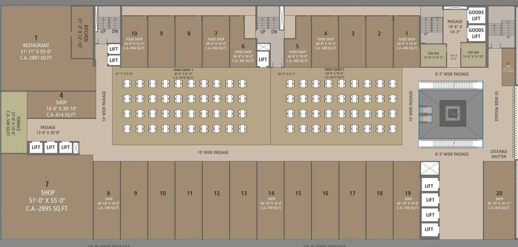 Floor Plan of Homeland City in Piplod, Surat - Image 340937