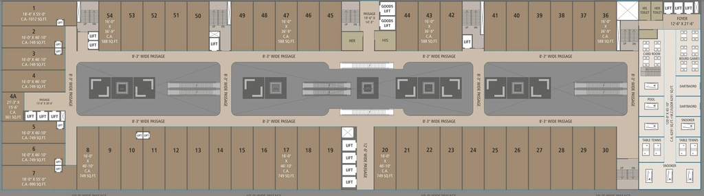 Floor Plan of Homeland City in Piplod, Surat - Image 340939