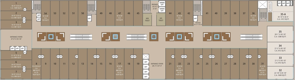 Floor Plan of Homeland City in Piplod, Surat - Image 340938