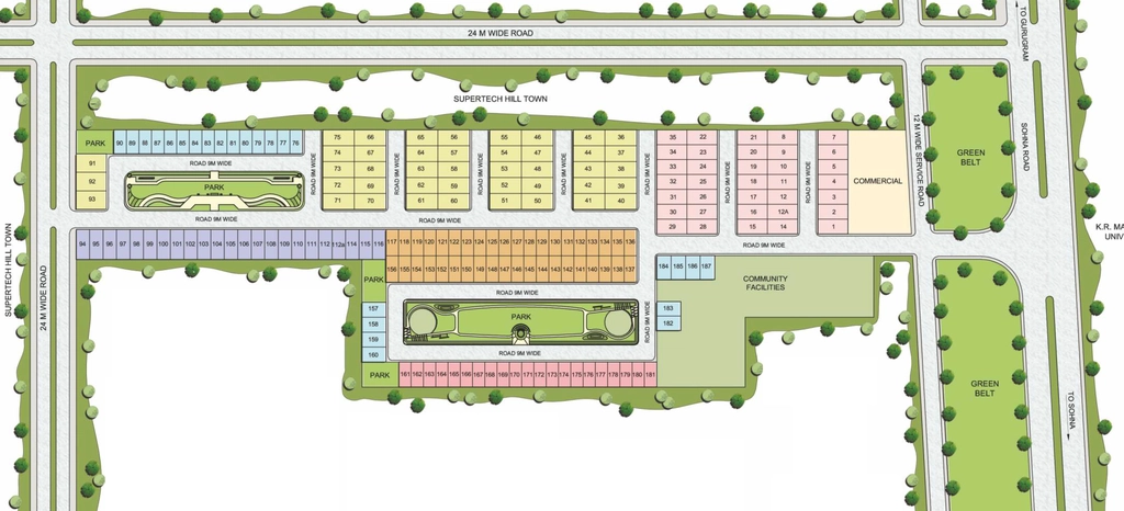 Master Plan of Shree Vardhman City in Sohna Road, Gurgaon - Image 340960