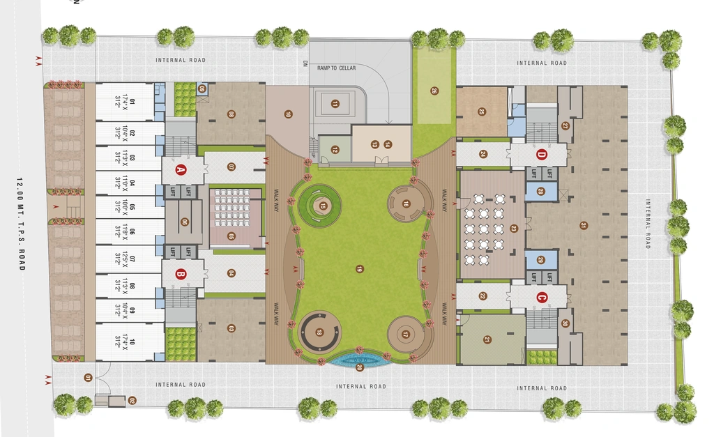 Master Plan of Skyvue 126 in Satellite, Ahmedabad - Image 341108