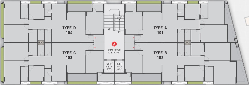 Floor Plan of Trinay Anagh in Satellite, Ahmedabad - Image 341163