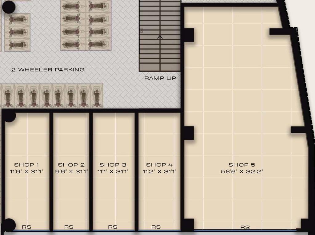 Floor Plan of WHC One in Dharampeth, Nagpur - Image 341177