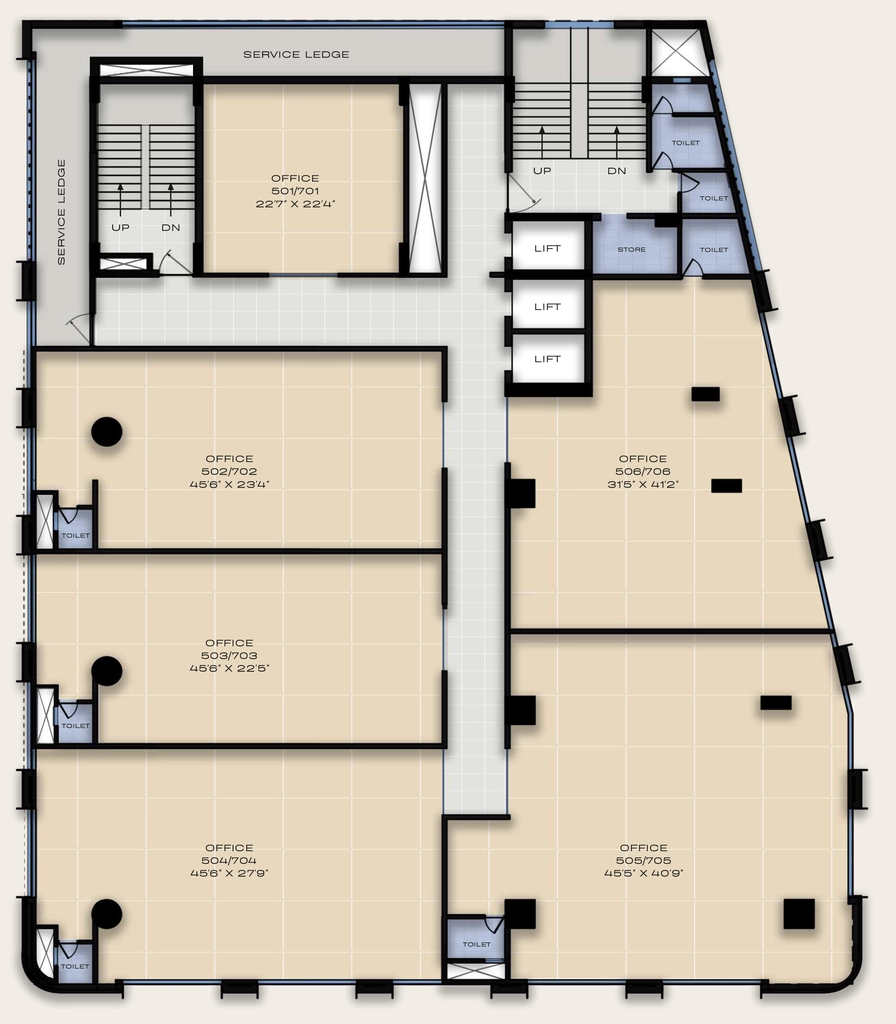 Floor Plan of WHC One in Dharampeth, Nagpur - Image 341179