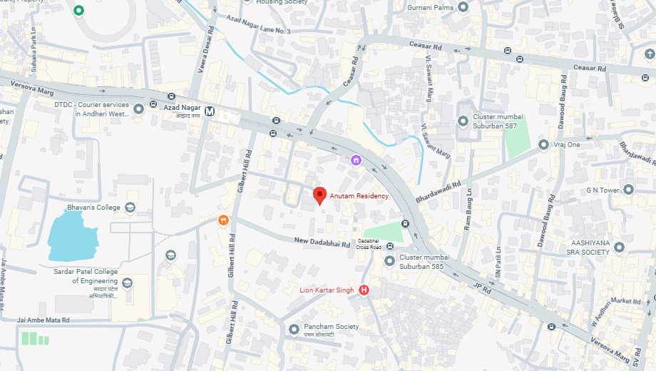 Location of A S Anutam in Andheri West, Mumbai - Image 341284