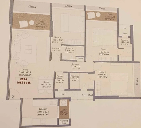 3 BHK Flat in Gurukrupa Ekam in Andheri West, Mumbai - Image 883800