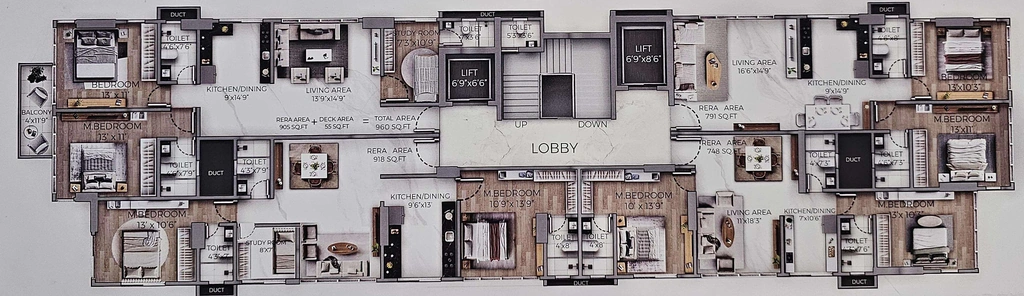 Floor Plan of I Dudhwala Elysia in Andheri West, Mumbai - Image 341341