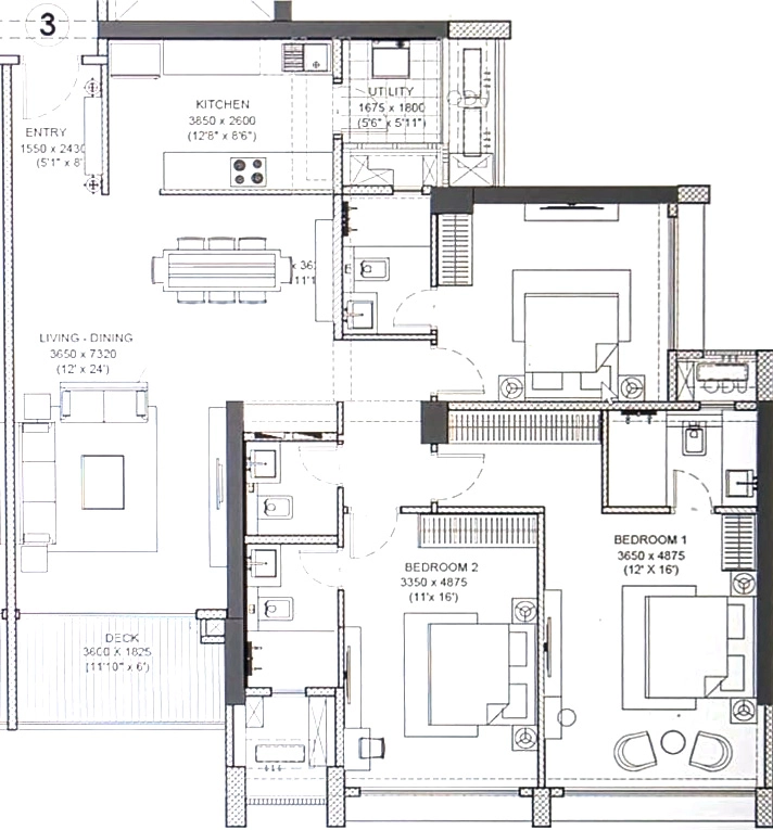3 BHK Flat in Kalptaru Vian in Andheri West, Mumbai - Image 883819