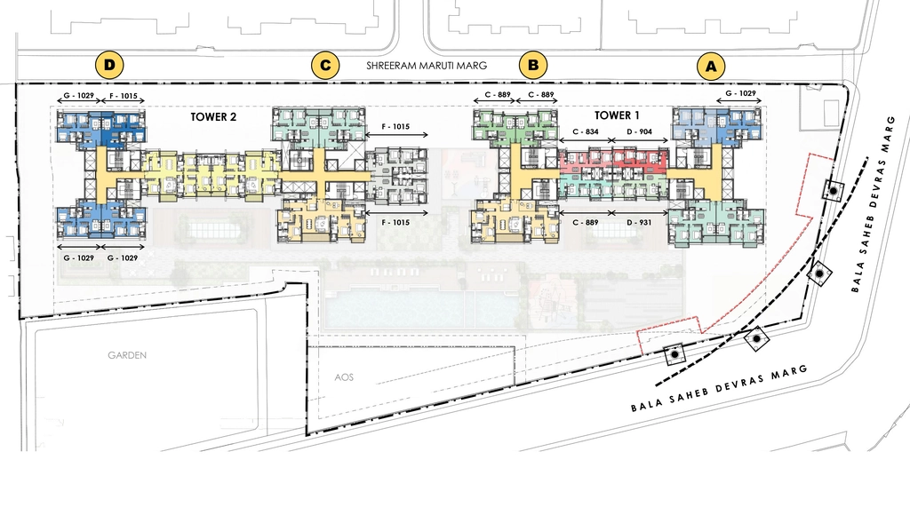 Master Plan of Kalptaru Vian in Andheri West, Mumbai - Image 427145