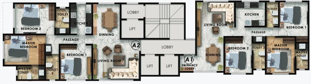 Floor Plan of Verdent Boston Harbor in Andheri West, Mumbai - Image 341444