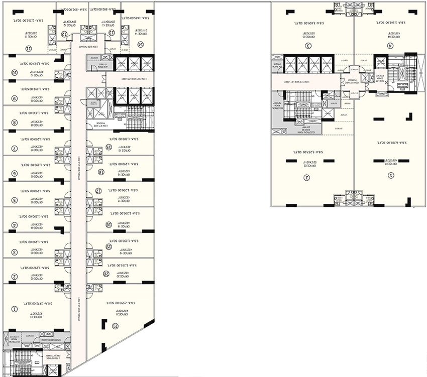 Floor Plan of Regalia 2 by Nakshatra Group in Gift City, Gandhinagar - Image 341471