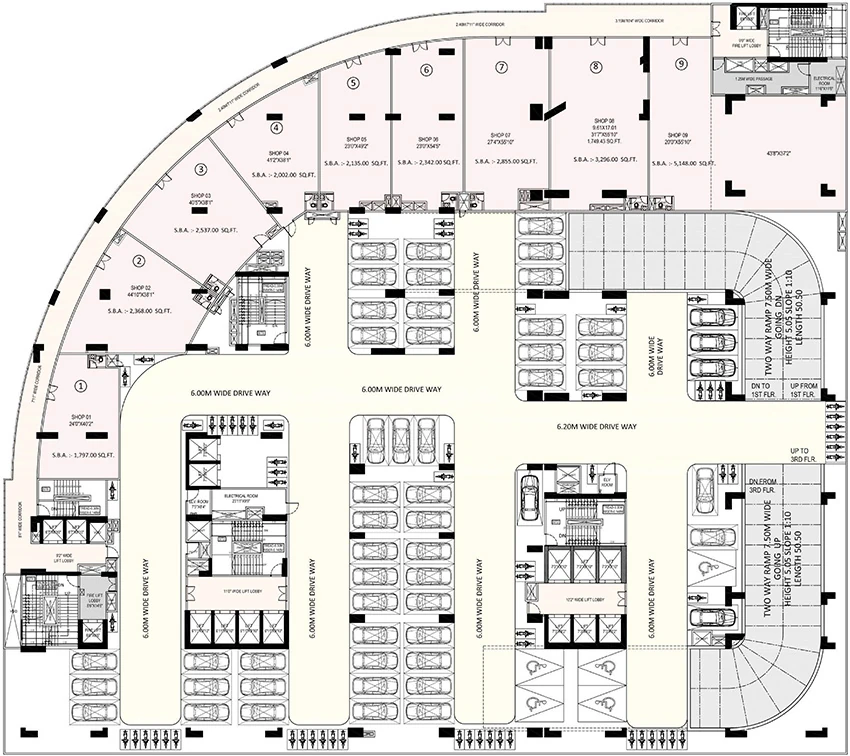 Floor Plan of Regalia 2 by Nakshatra Group in Gift City, Gandhinagar - Image 341472